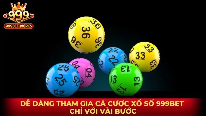 Dễ dàng tham gia cá cược xổ số 999BET chỉ với vài bước